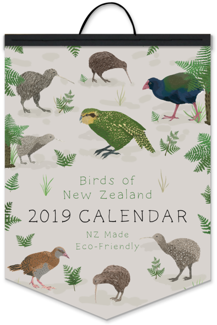Birds Of Nz A3 Eco-friendly Calendar (1000x793), Png Download