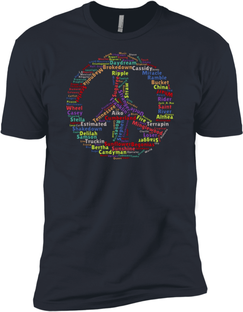 Peace Sign Dead Songs Premium T-shirt - Depeche Mode Master And Servant T Shirt (1024x1024), Png Download