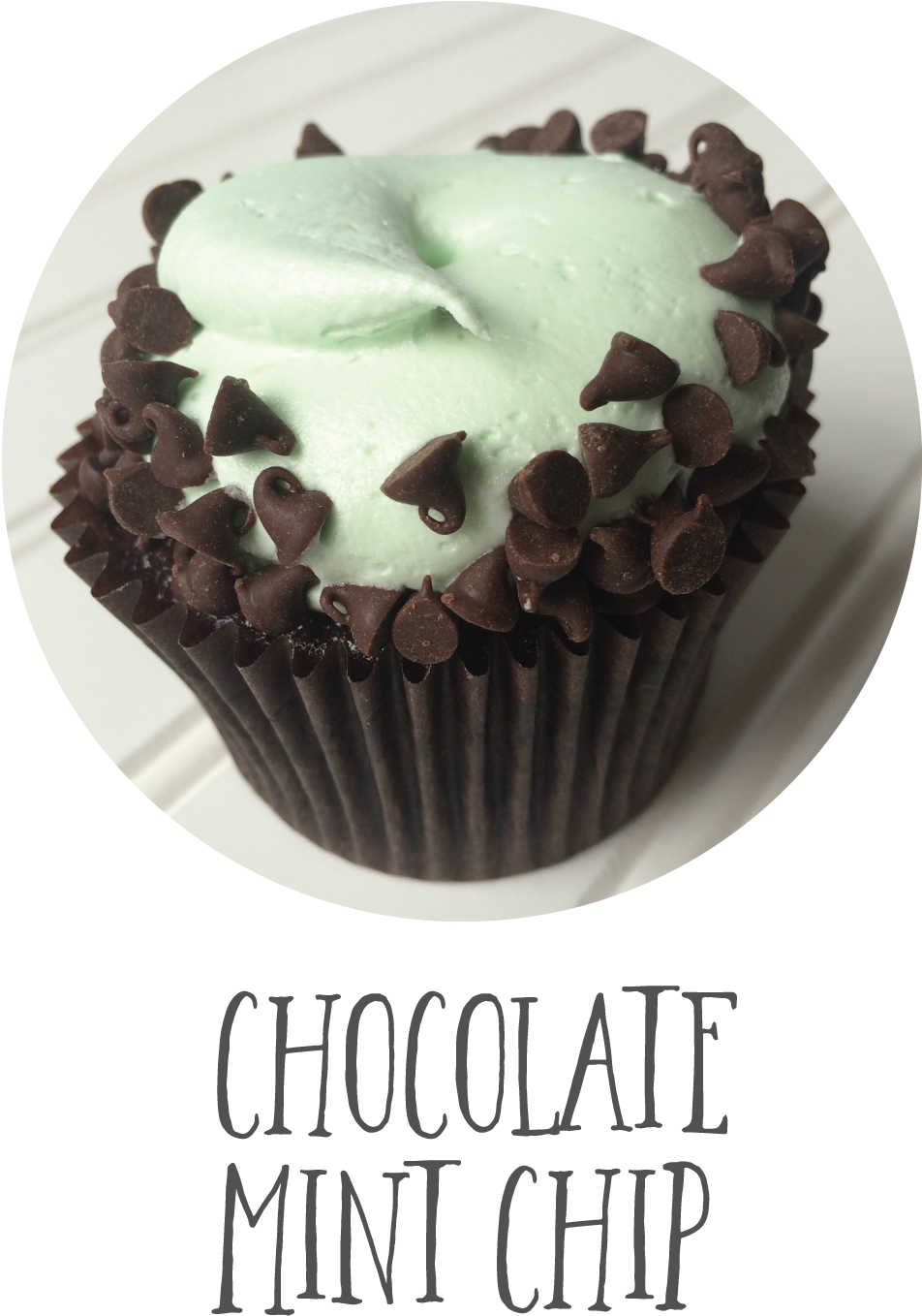 Choc Mint Chip - Cupcake (1000x1422), Png Download