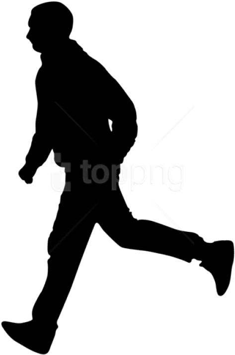 Free Png Running Man Silhouette Png - Running Man Silhouette Png (480x733), Png Download