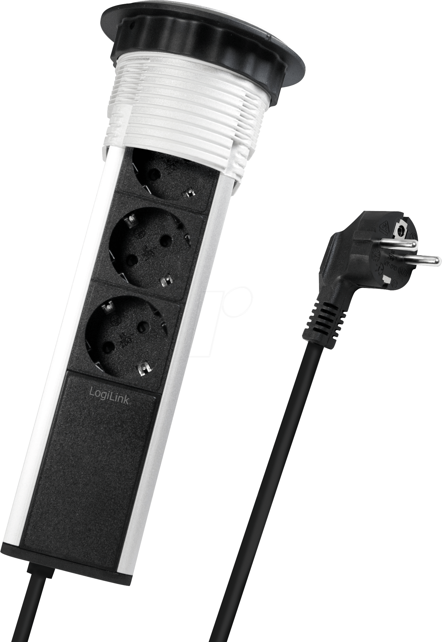 3 Way Pop Up Socket Outlet For The Table Logilink Lps235 - Ac Power Plugs And Sockets (1499x2178), Png Download