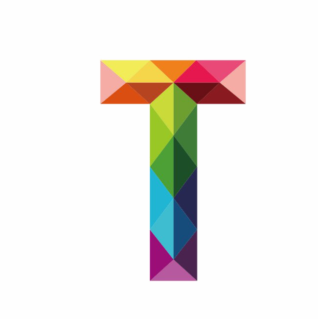 T Letter Transparent - T Letter Design Png (650x651), Png Download
