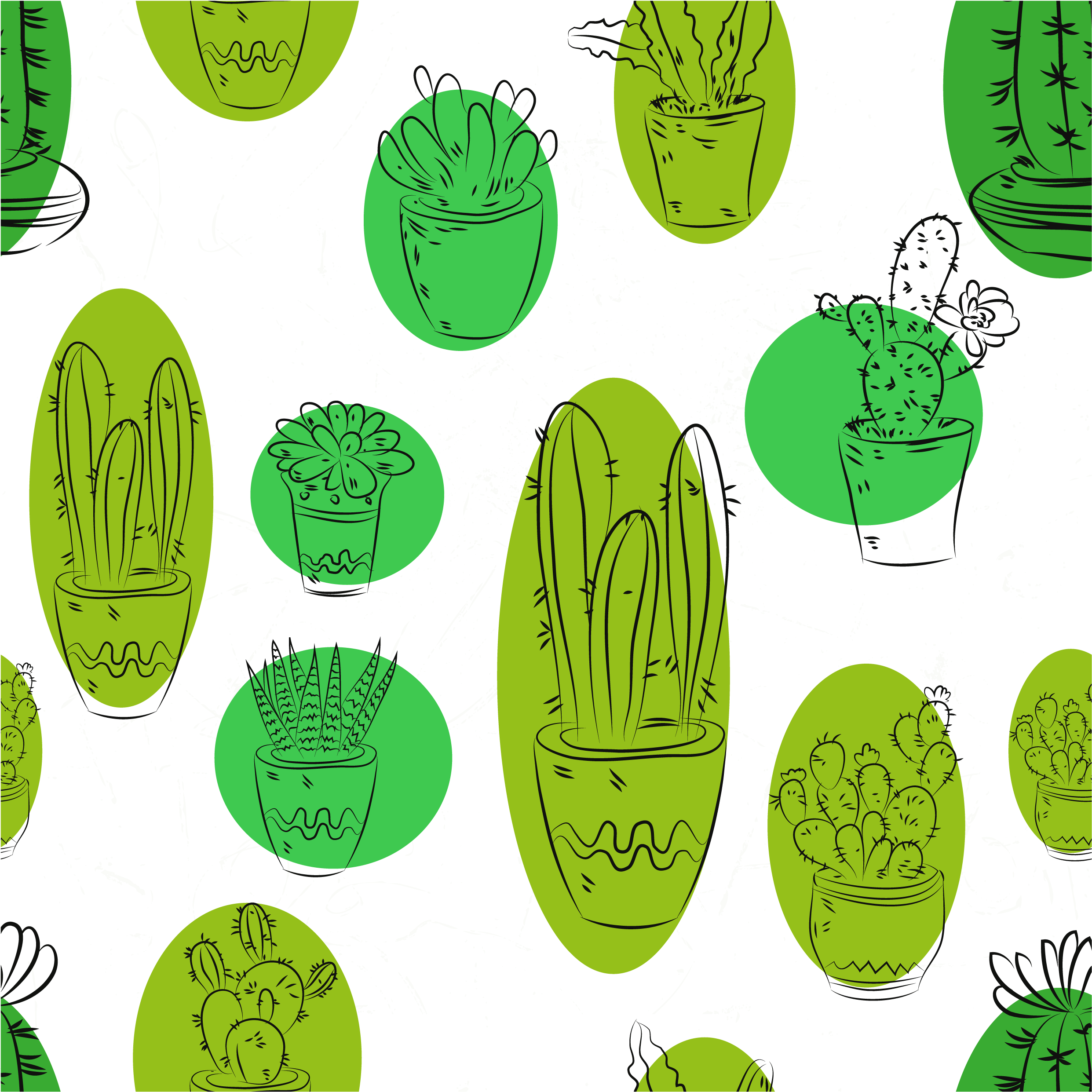 Cactus Vector Shape - Illustration (3082x3541), Png Download