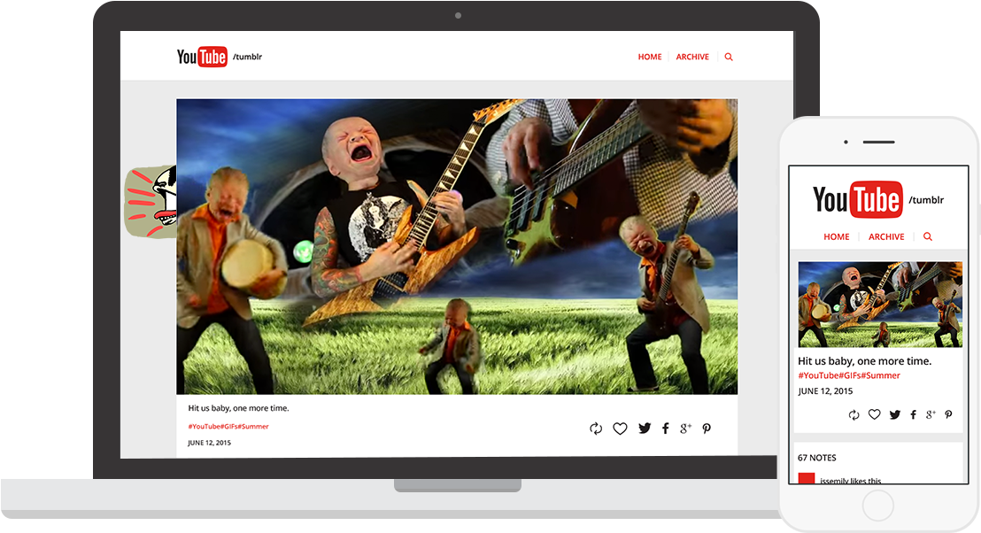 Clicking Into A Tumblr Post Accesses Its Detail Page - Youtube (1170x601), Png Download