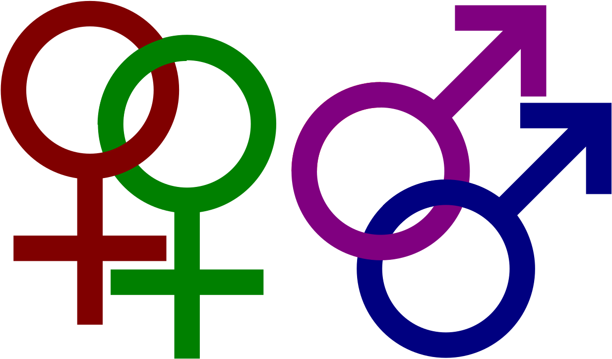 File - Homosexuality Symbols - Svg - Homosexuality Symbols (1280x769), Png Download