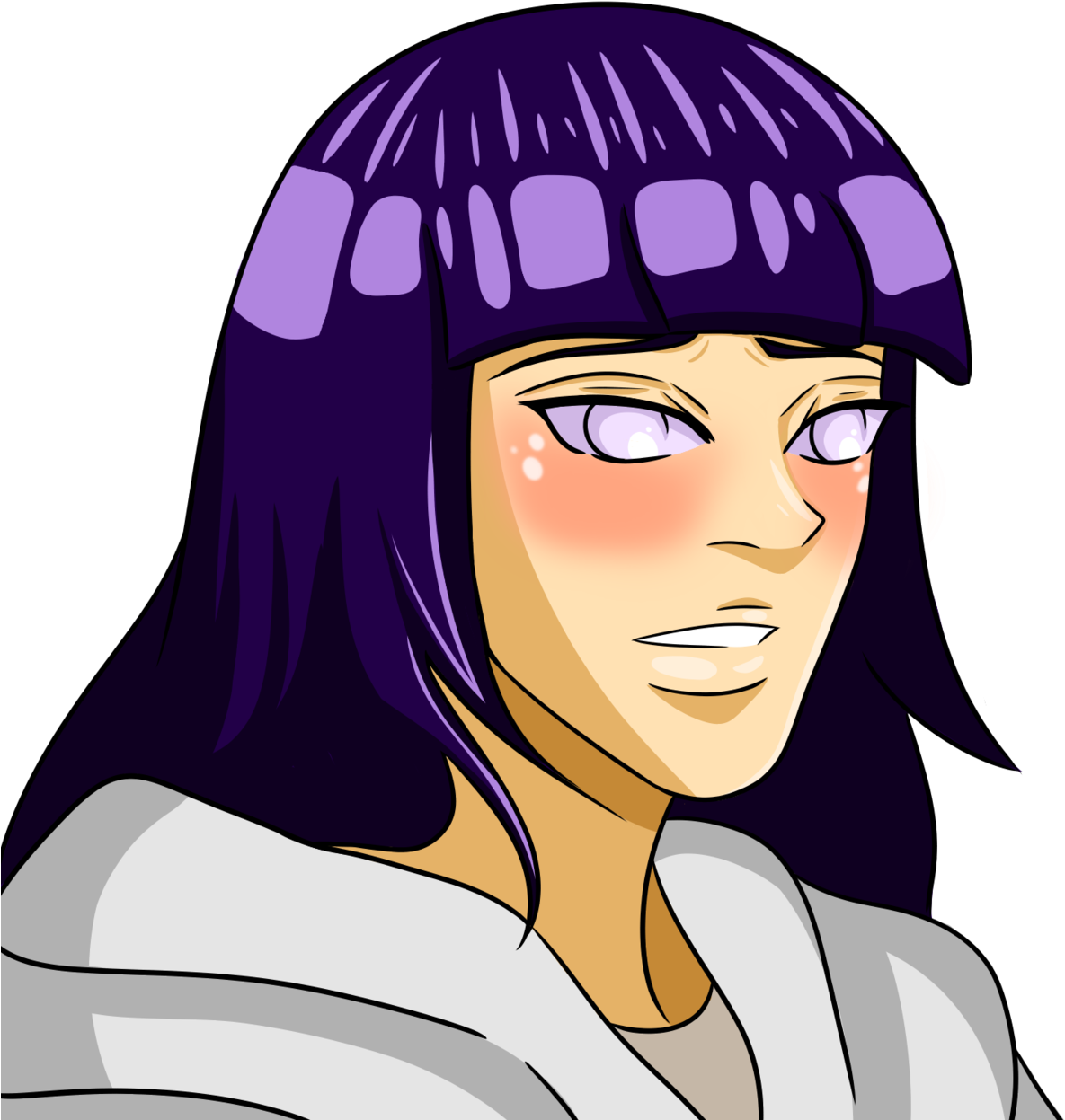 A Hinata Drawing For An Ask I'm Working - Cartoon (1280x1365), Png Download