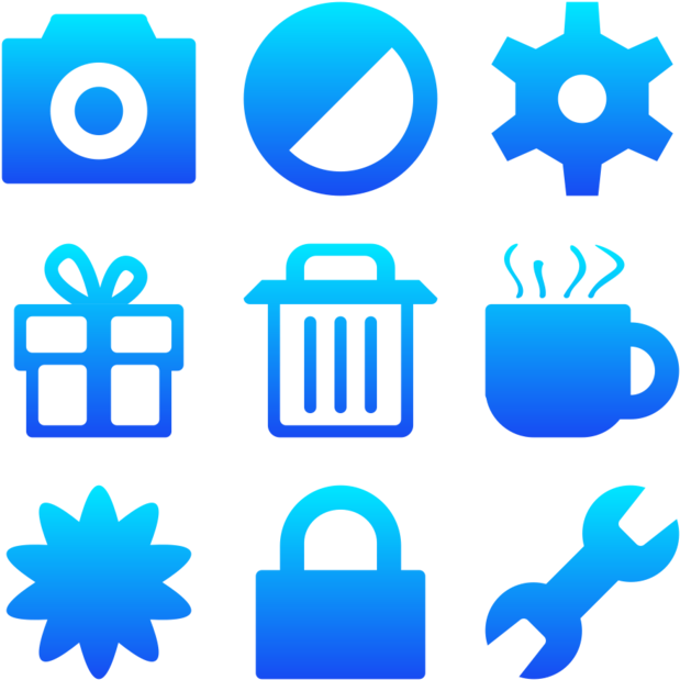 Broccolidry Icon In Style Simple Ios Blue Gradient (660x660), Png Download