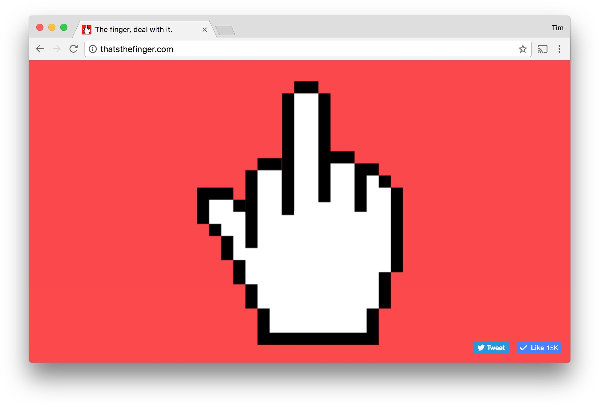 The Finger, Thats It - Click Pixel Png (2030x1382), Png Download