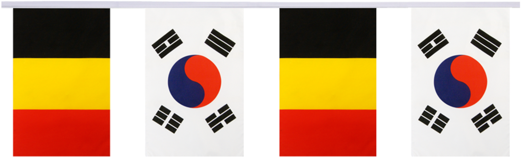 South Korea Friendship Bunting Flags - Crest (1500x997), Png Download