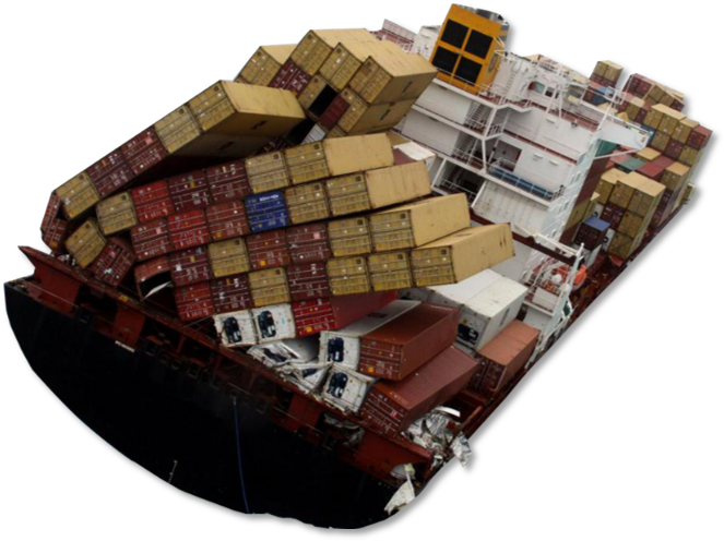 Is The Coverage Your Supplier Purchased For You Adequate - Cargo Ship Crash (704x510), Png Download