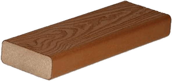 Trex Transcend 2” Square Edge Composite Deck Board - Fensterbänke Dunkelbraun (600x600), Png Download