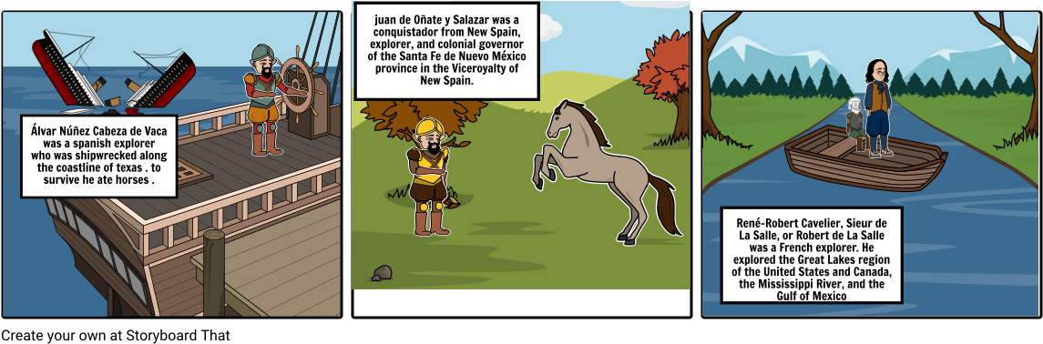 Explorer Cabeza De Vaca - Cartoon (1164x385), Png Download
