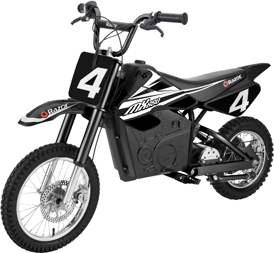 Previous - Razor Mx650 Black (1000x873), Png Download