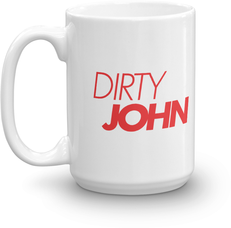 Dirty John Red Logo White Mug - Mug (1000x1000), Png Download
