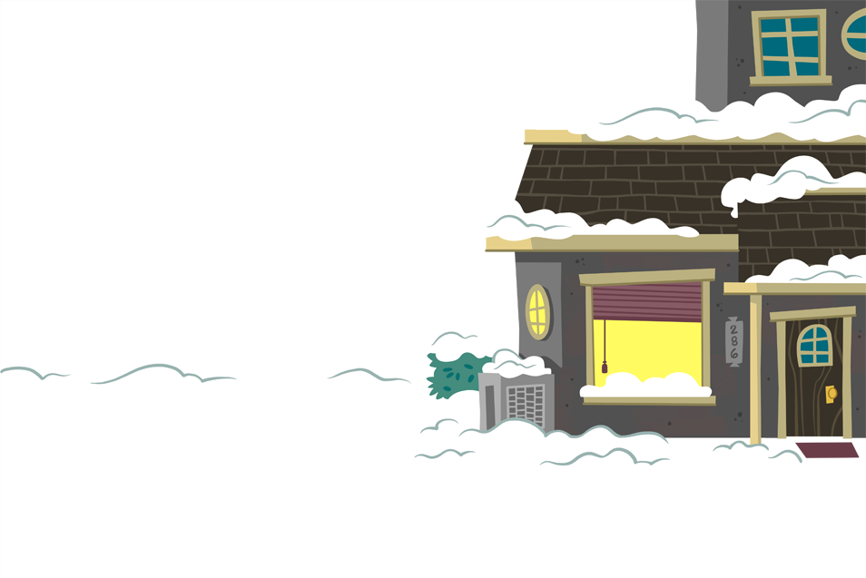 Whatwhere Winterstormmodule House - Cartoon (954x637), Png Download