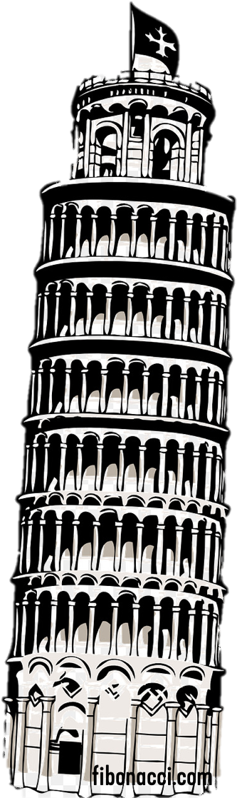 Leaning Tower Of Pisa - Rc Crane 1 14 (793x1139), Png Download