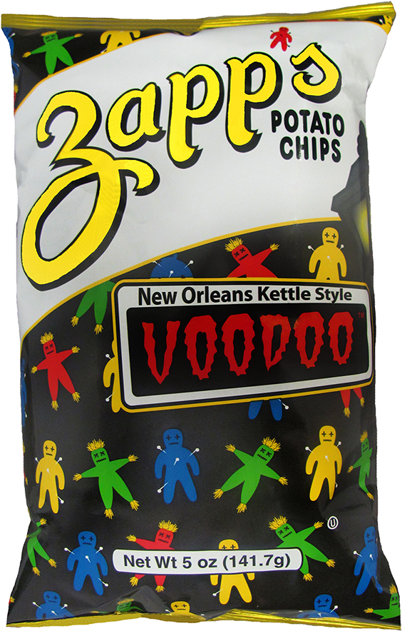 07017 Zapps 5oz Limited Edition Voodoo Chips Bag Sm - Zapp's Voodoo Chips (587x900), Png Download