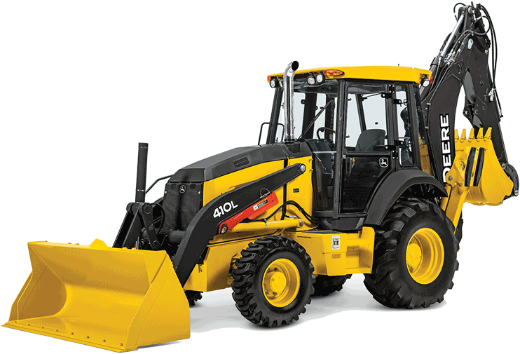 410lbackhoe - 2017 John Deere 410l (1366x768), Png Download