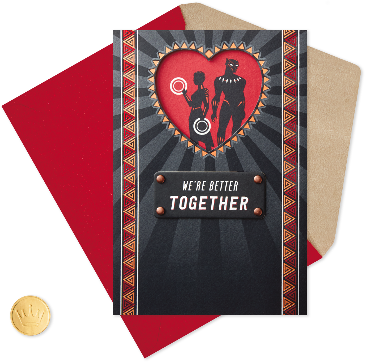 Marvel Black Panther Better Together Valentine's Day - Black Panther Valentine's Day Cards (1470x1470), Png Download