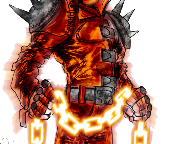 Ghost Rider Clipart Real - Deadpool And Ghost Rider Combined (640x480), Png Download