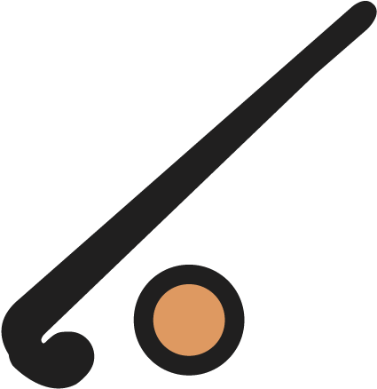 Cartoon Hockey Stick - Circle (595x595), Png Download