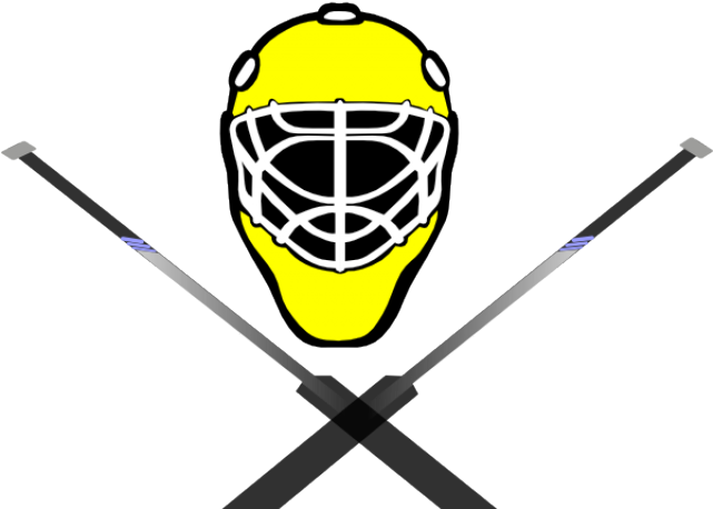 Lacrosse Clipart Crossed - Hockey Goalie Mask Clipart (640x480), Png Download