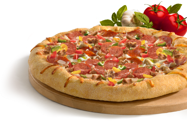 Pizza Com Borda Png - Pizza (620x516), Png Download
