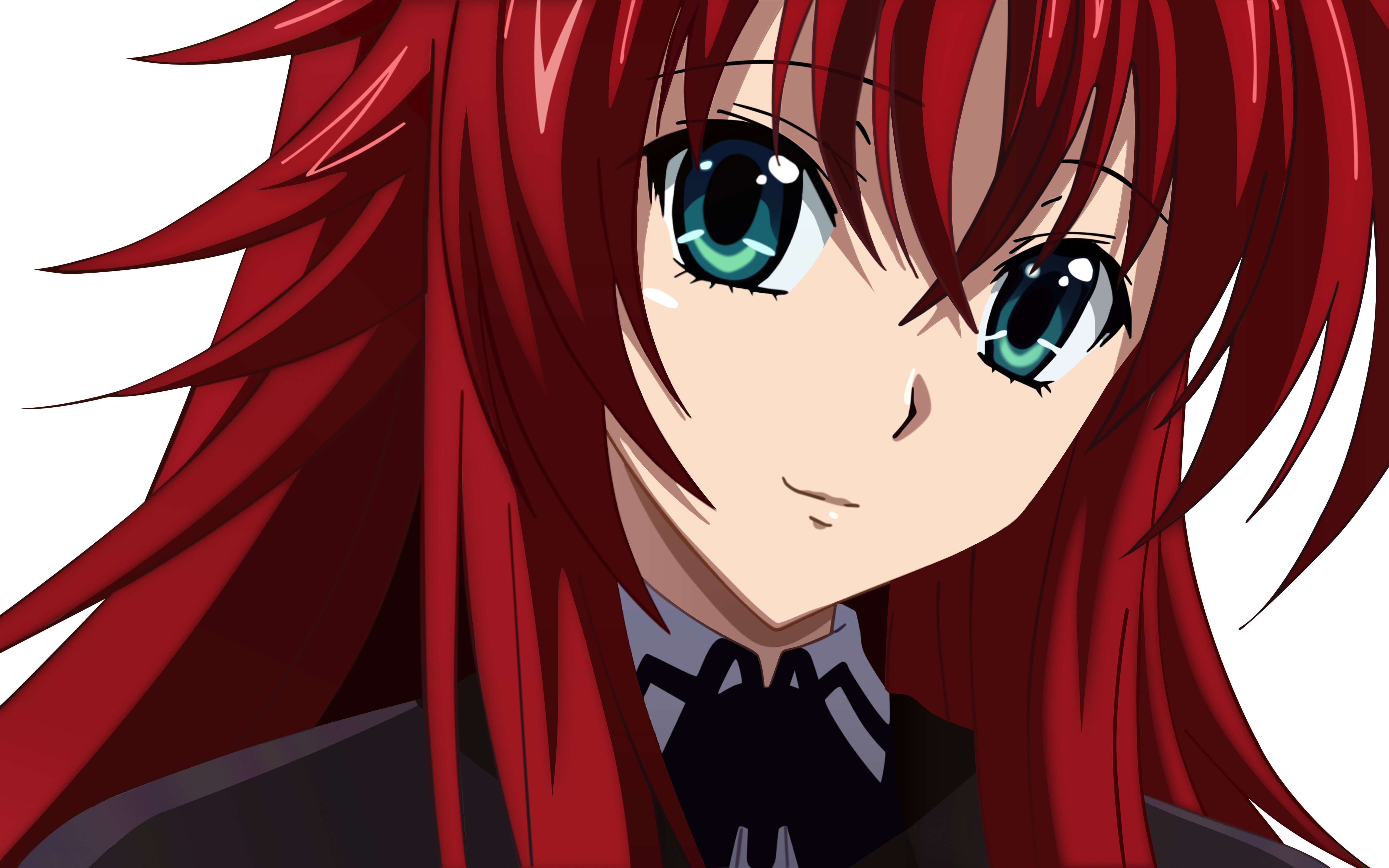 Wallpaper Illustration Redhead Blue (5120x3200), Png Download