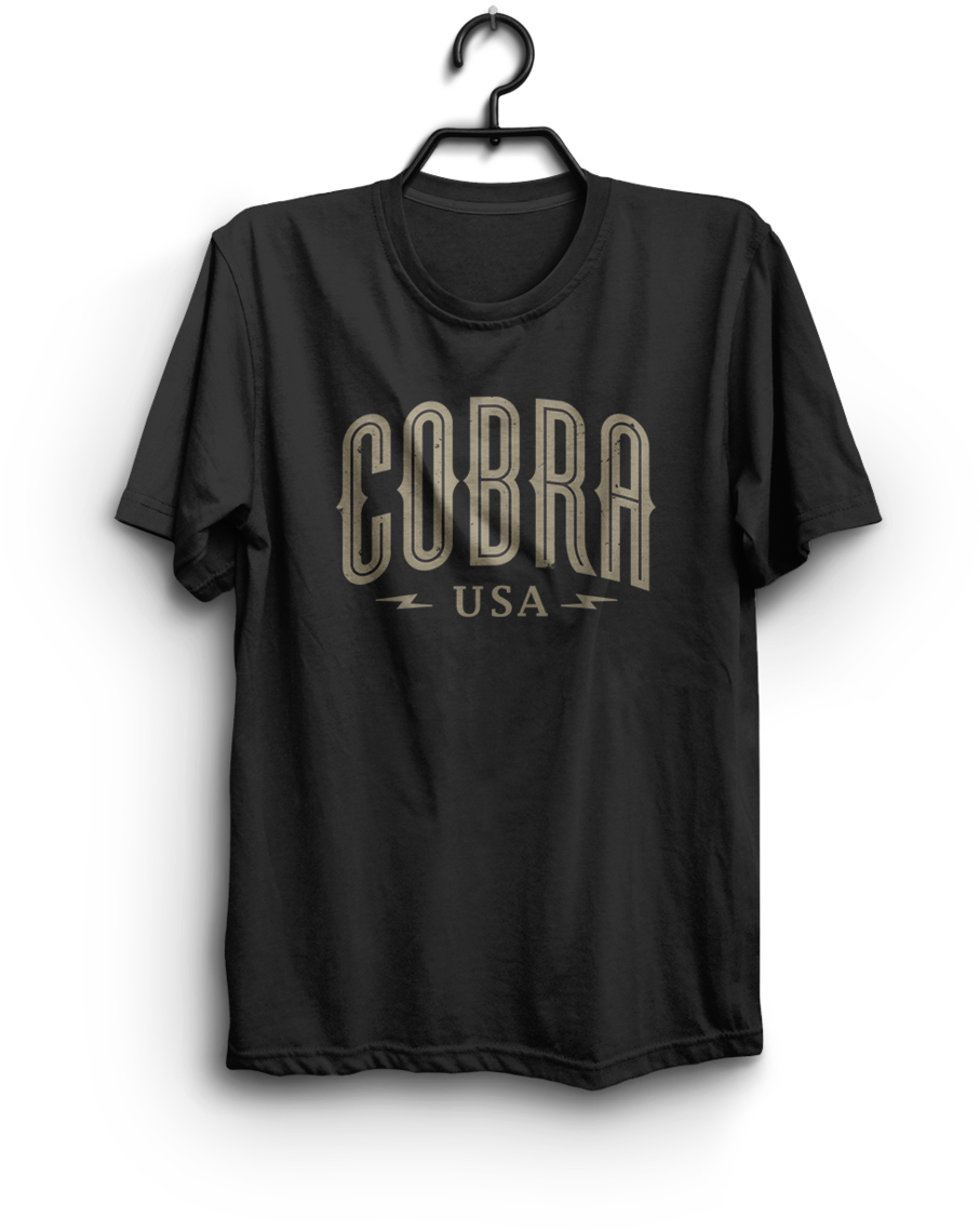 Cobra Tshirt Mockup Hero Logo Black V1 (1000x1353), Png Download