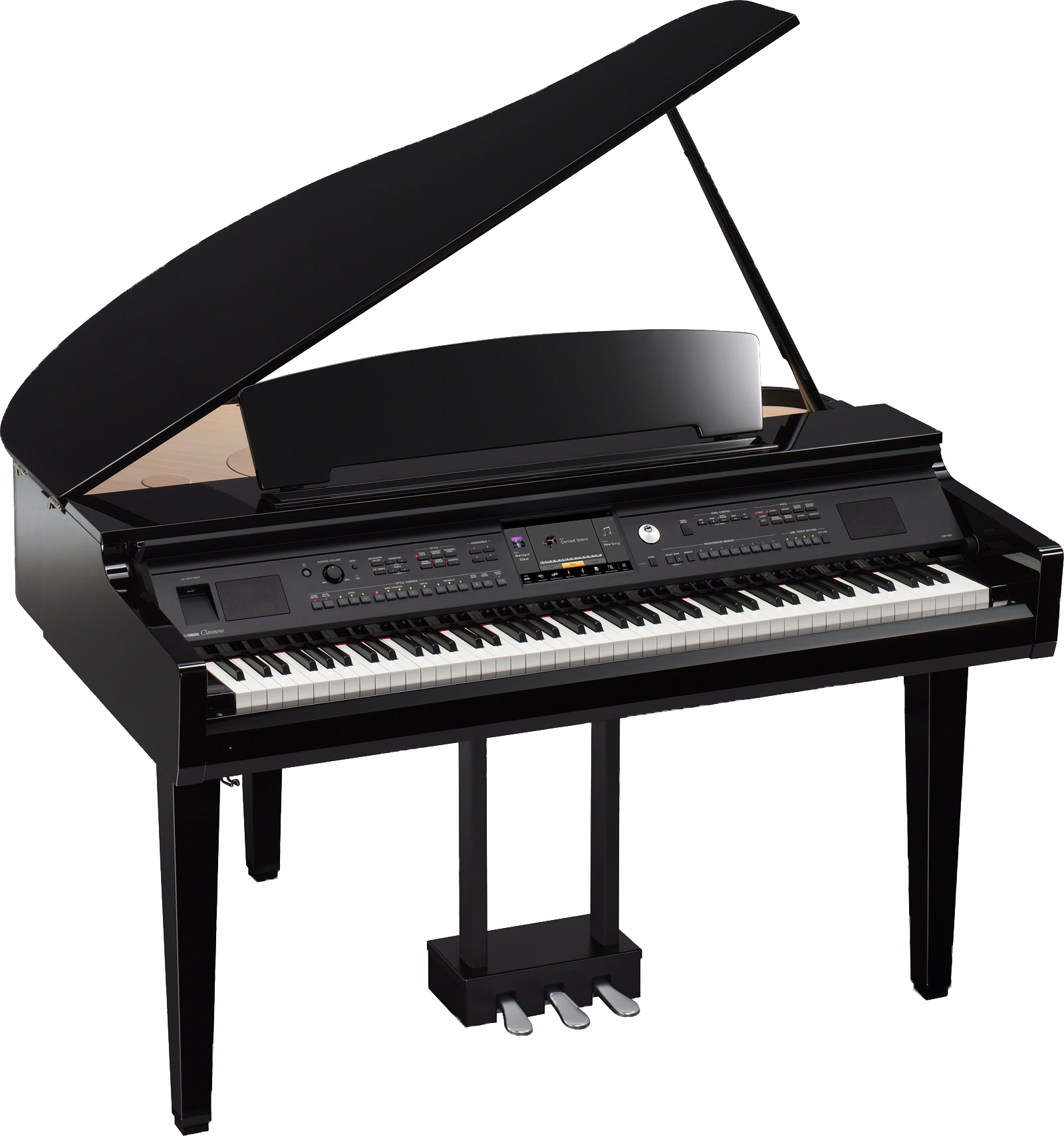 Keyboards - Yamaha Clp 695gp (1600x1709), Png Download