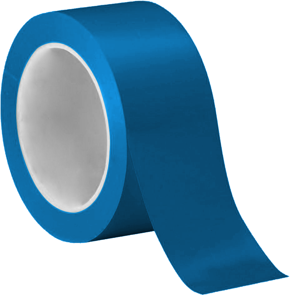 48mm X 914m Freezer Blue Tape - Adhesive Tape (1000x1011), Png Download