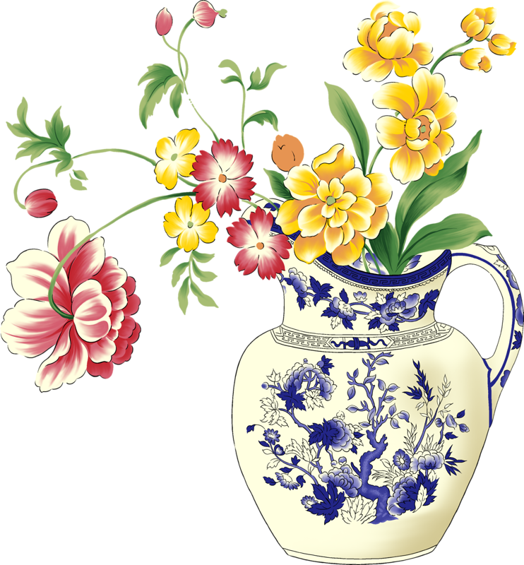 Flower Vases, Flower Art, Flower Arrangements, Art - Flower Vase Desktop Icon Png (742x800), Png Download