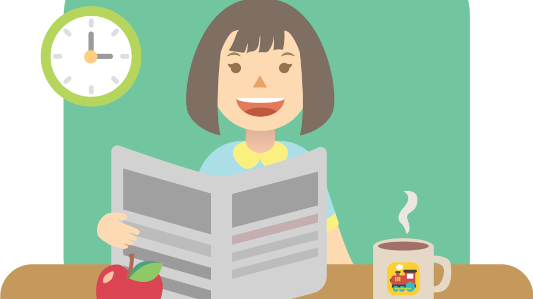Daycare Clipart Story Reading - Cartoon (1042x586), Png Download
