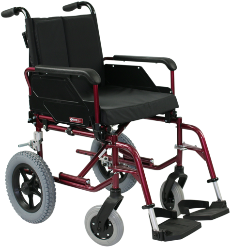 Typhoon Light Weight Wheelchair- Attendant Propelled - Non Self Propelling Wheelchair (600x600), Png Download