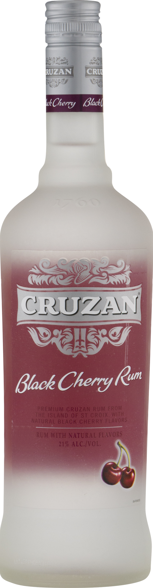 Bottle Photo [ ] - Cruzan Black Cherry Rum (652x2500), Png Download