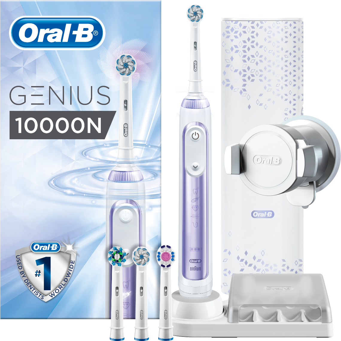 000n Orchid Purple Electric Toothbrush 1pcs - Oral B Pro 10000 (1200x1200), Png Download