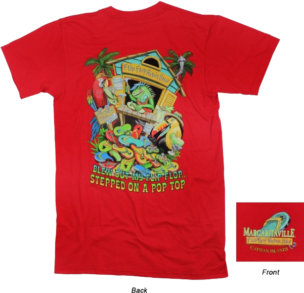 Flip Flop Repair Shop T- Shirt - Margaritaville Shirts (600x600), Png Download