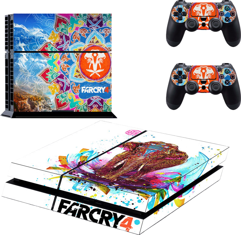 Playstation 4 Phat Decal / Skin / Vinyl - Playstation 4 (784x765), Png Download