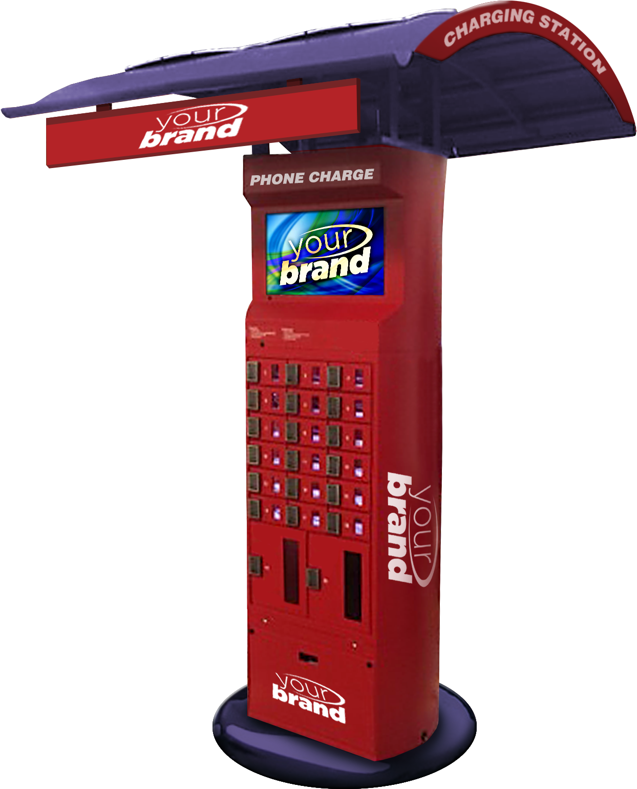 Cell Phone Lockers - Cell Phone Charger Locker Stations (1521x1781), Png Download