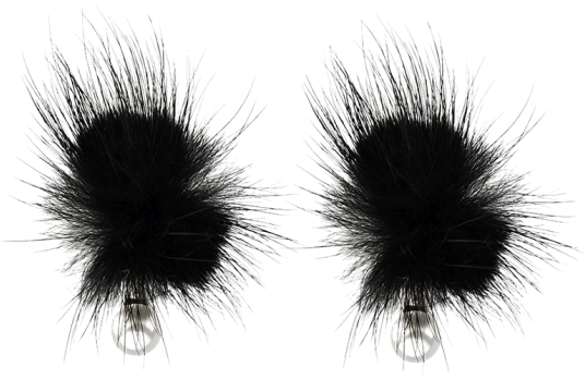 Shops Fuzzy Ball Earrings B - Pasties (558x744), Png Download