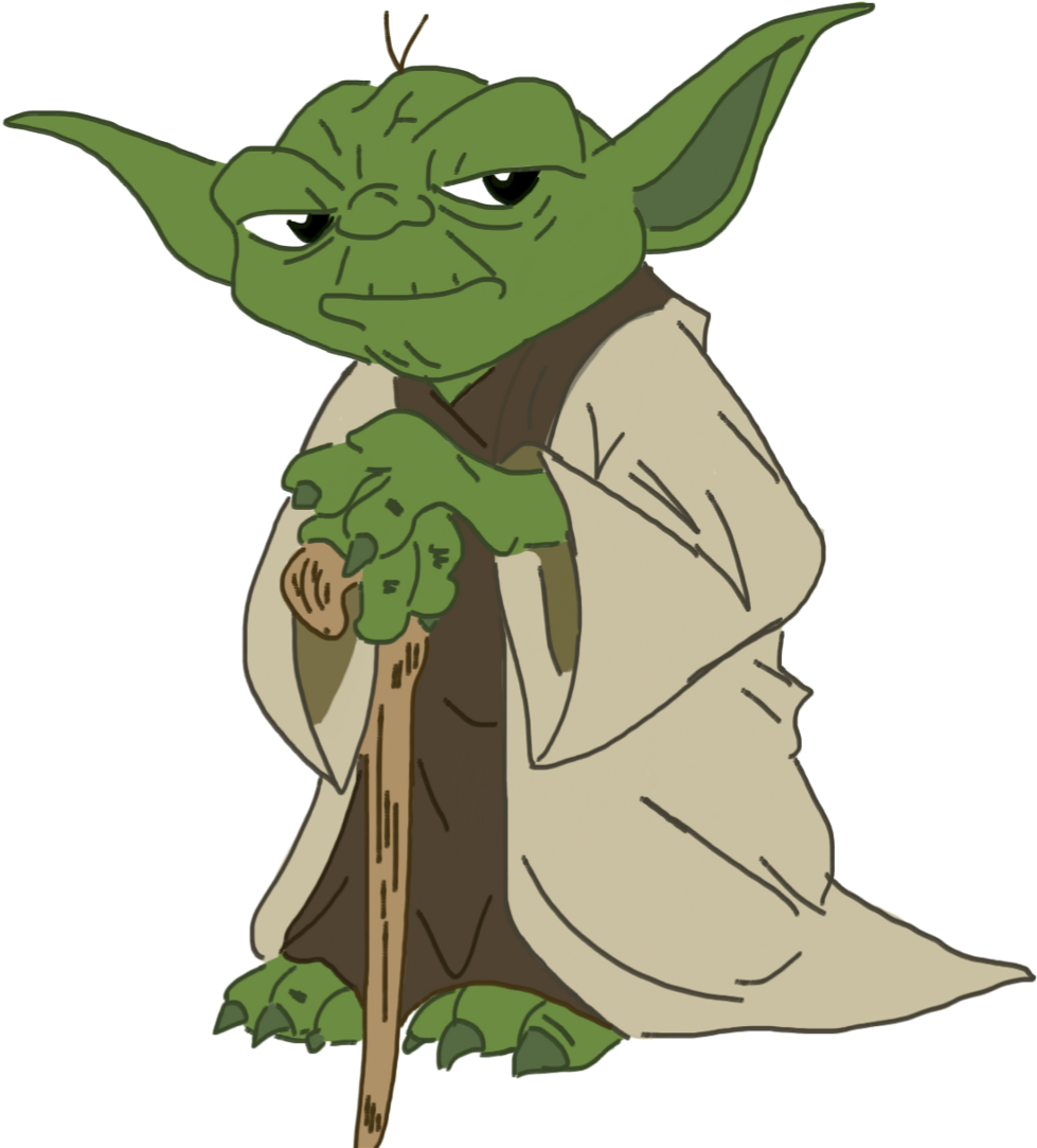 #ftestickers #yoda #starwars #freetoedit - Yoda (1024x1116), Png Download