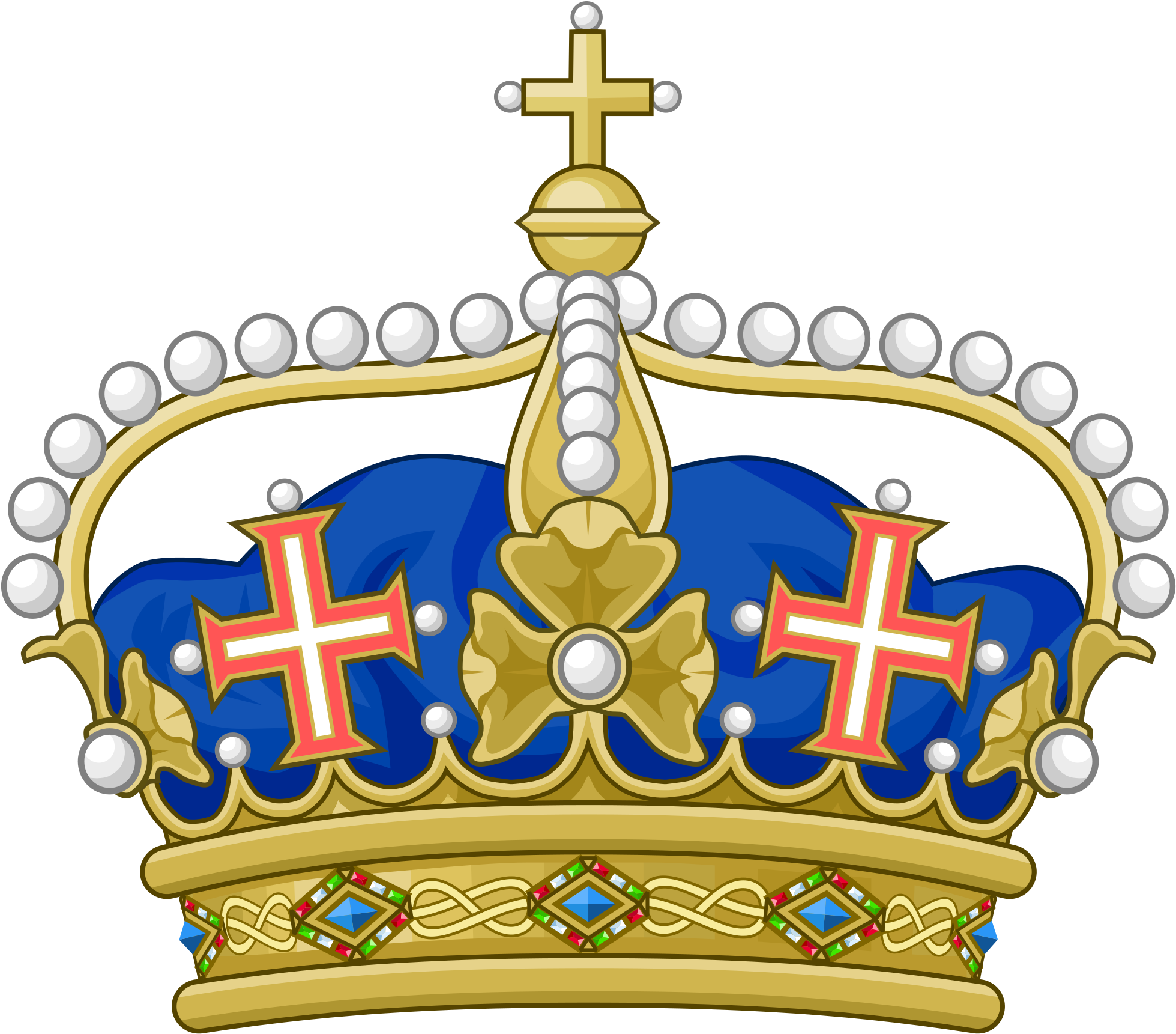 King Crowns Common Wikimedia (2000x1836), Png Download