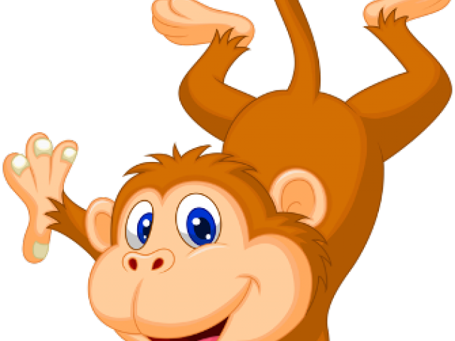 Year Of The Monkey Clipart Cute Hanging Monkey - Monkey Clipart Transparent Background (640x480), Png Download