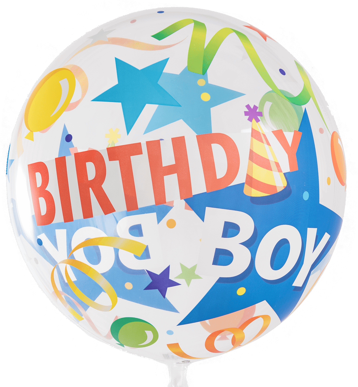 Birthday Boy Party Hat Bubble Balloon - Birthday Boy (1400x1400), Png Download