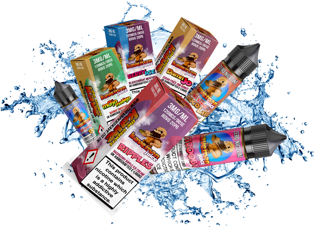 It's Kaveman Time - Water Splash Abstract White Background (1043x755), Png Download