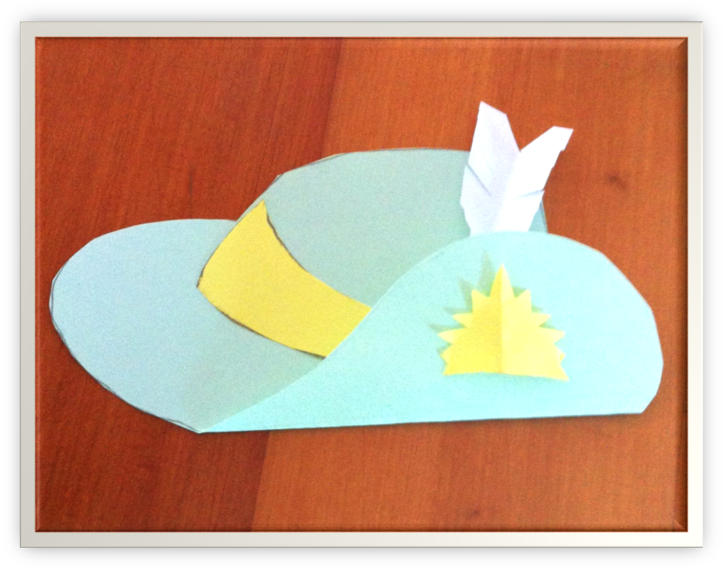 Even A Paper Feather Gives The Effect, Although I Think - Slouch Hat Craft (1069x847), Png Download