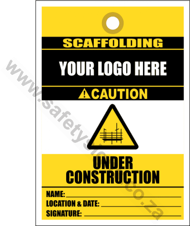 Scaffold Under Construction Tag - No Logo (750x750), Png Download