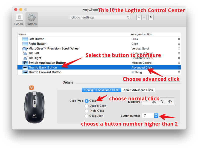 If You Are Using One Of The New Logitech Mice Which - Logitech Anywhere Mouse Mx (808x603), Png Download