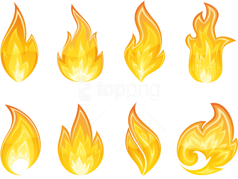 Download Flame Clipart Png Photo - Transparent Background Cartoon Flame (851x645), Png Download