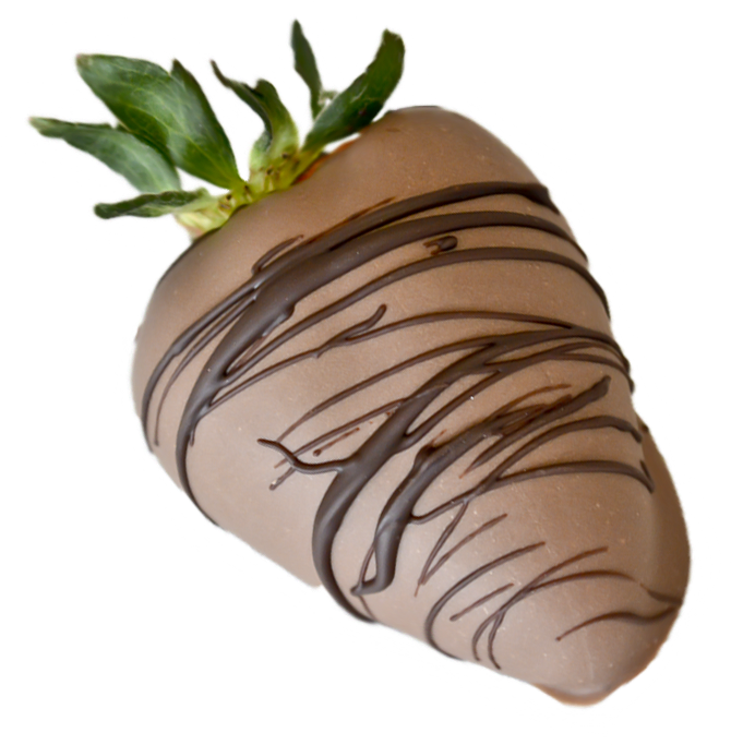 Homefruitsmilk Chocolate Dipped Strawberry - Natural Foods (828x820), Png Download
